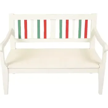 Zahradní lavice Detská lavička bílá