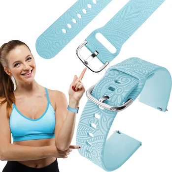 Příslušenství k chytrým hodinkám Řemínek pro Garmin Forerunner 255 / 255 Music chytré hodinky světle modrý řemínek