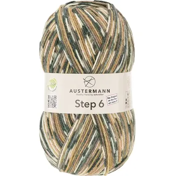 Příze Austermann Step 6 Color 787 Borke (Ponožková příze Step 6 - 787 Borke)