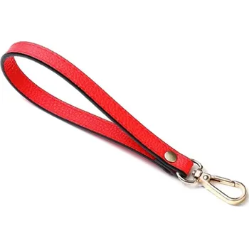 Příslušenství k zavazadlu Kožené poutko na kabelku 19 cm | náhradní řemínek, poutko - Červený