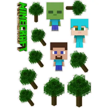Jedlá dekorace na dort MINECRAFT-31 Materiál: Jedlý papír