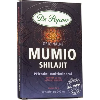 Přírodní produkt Dr. Popov Mumio (Shilajit) 60 tablet