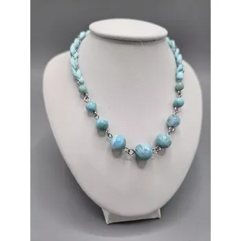 Náhrdelník Náhrdelník Hedvábný Larimar