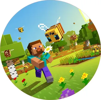 Jedlá dekorace na dort MINECRAFT-12 Materiál: Jedlý papír