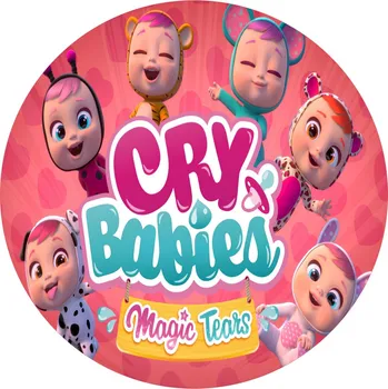 Jedlá dekorace na dort CRYBABIES-04 Materiál: Jedlý papír