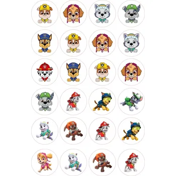 Jedlá dekorace na dort TLAPKOVÁ PATROLA-19 Materiál: Jedlý papír