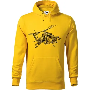 Dámská mikina Mikina - Mi-24 Barva: Žlutá (04), Velikost: XXL, Střih: Pánské