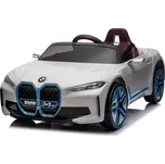 Dětské elektrické autíčko s dálkovým ovládáním BestBerg BBCC-20W – BMW i4 / nosnost 30 kg / Li-Ion baterie / bílá