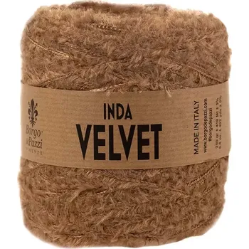 Příze Borgo de Pazzi Inda Velvet 34 Obilná (Špagátová žinylková příze Inda Velvet)