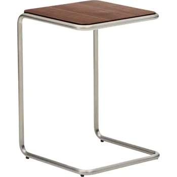 Toaletní stolek Kave Home Vyšší ořechový odkládací stolek Tarsel 42 x 42 cm