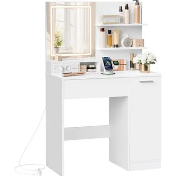 Toaletní stolek Toaletní stolek s LED zrcadlem RDT138W01