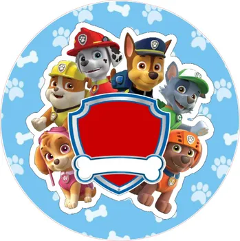 Jedlá dekorace na dort TLAPKOVÁ PATROLA-14 Materiál: Jedlý papír