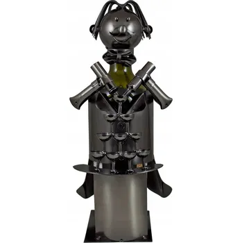 Stojan na víno Stojan na víno kovový na láhev 0,75 l "Číšník" Ideální jako Dárek