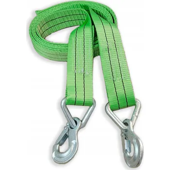 Tažné lano Silné tažné lano popruhové 9000 kg 4 m háky tažné lanko