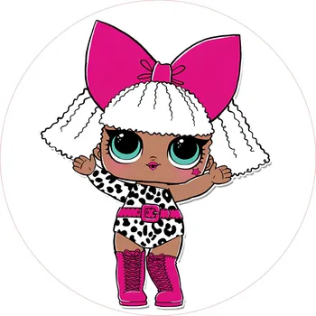 Jedlá dekorace na dort L.O.L-06 Materiál: Jedlý papír