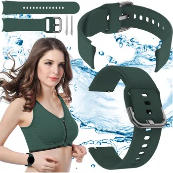 Řemínek na hodinky Řemínek ChronSmarta pro Garmin 18mm, zelený