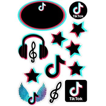 Jedlá dekorace na dort SOCIÁLNÍ SÍTĚ-06 Materiál: Jedlý papír