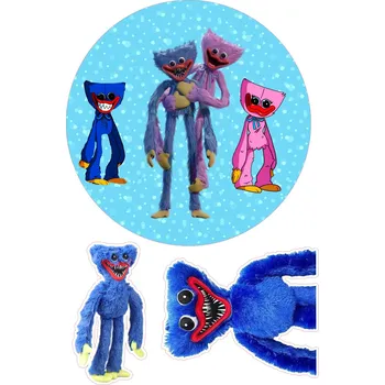 Jedlá dekorace na dort HUGGY WUGGY-01 Materiál: Jedlý papír