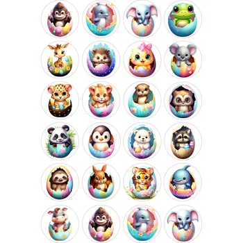 Jedlá dekorace na dort VELIKONOCE-16 Materiál: Jedlý papír