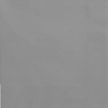 Papírový ubrousek POL-MAK Ubrousek jednobarevný MAKI 33x33cm 3vrstvý šedý 20ks