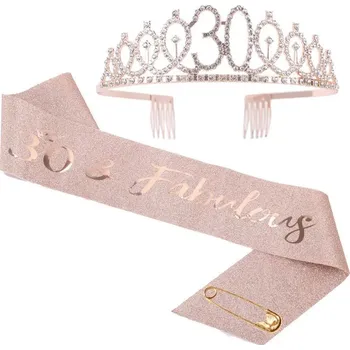 Party dekorace Narozeninová růžová sada pro dívky | párty výzdoba, dívčí doplňky - 30