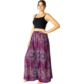 Široké kalhoty / Kalhotová sukně Isabella Mandalas Purple, fialová Sittar.cz UNI