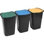 Koš odpadkový tříděný odpad 3x50L HEIDRUN