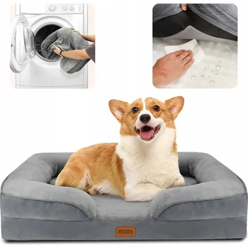 Pelíšek pro psa Nobleza ortopedické pelíšek pro psa, šedé, 89 cm x 63 cm