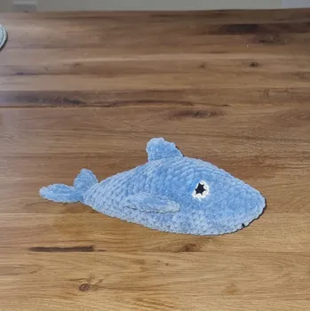 Dekorace do dětského pokoje Háčkovaný žralok - dekorace do dětského pokoje