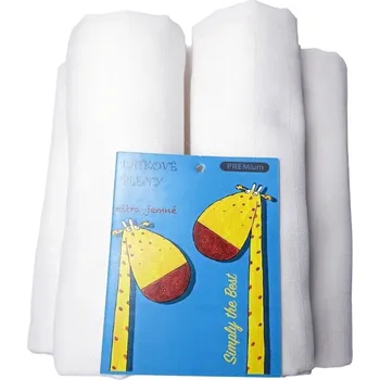 Plena PREM Plena 70x70 cm Extra jemná česané příze, bílá 5ks