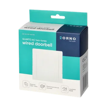 Domovní zvonek Elektromechanický zvonek ORNO quarto AC 230V