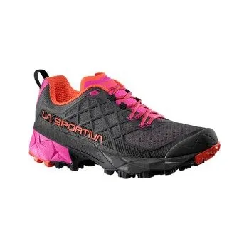 Dámská treková obuv La Sportiva Akyra II Women Carbon/Cherry Tomato šedá 36 EU