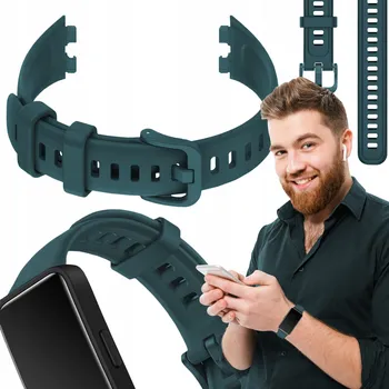 Řemínek na hodinky Řemínek ChronSmarta pro Huawei 16mm zelený