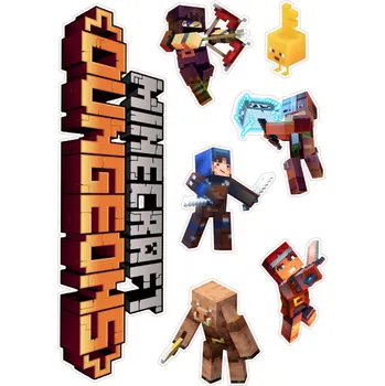 Jedlá dekorace na dort MINECRAFT-34 Materiál: Jedlý papír