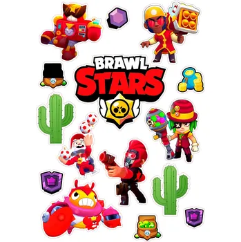 Jedlá dekorace na dort BRAWL STARS-19 Materiál: Jedlý papír