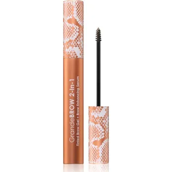 Řasenka Grande Cosmetics GrandeBrow tónovací gel na obočí se sérem odstín Medium 3.5 ml