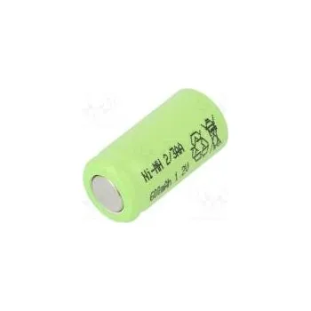 Článková baterie Akum Ni-MH 2/3AA 1,2V 600mAh Ø13,9x28,1mm
