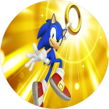 Jedlá dekorace na dort SONIC-19 Materiál: Jedlý papír