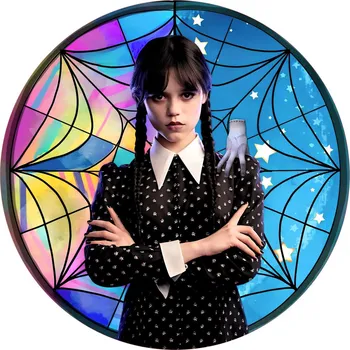 Jedlá dekorace na dort WEDNESDAY-37 Materiál: Jedlý papír