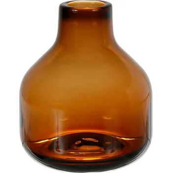 Váza Cote Table Vázička skleněná hnědá malá
