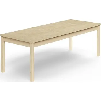 Psací stůl Stůl DECIBEL, 1800x700x590 mm, akustické linoleum, bříza/béžová