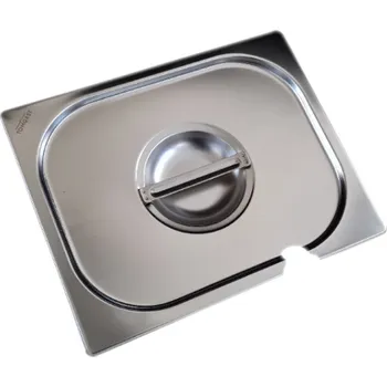 Dóza na potraviny TOMGAST Víko nerezové s výřezem na naběračku GN 2/3 VL-23001 L