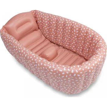 koupací vanička Swim Essentials Spot Bliss nafukovací vana 90 x 55 x 30 cm růžová/bílé puntíky