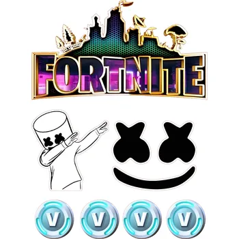 Jedlá dekorace na dort FORTNITE-19 Materiál: Jedlý papír