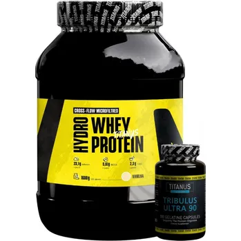 Protein TITANUS Whey Hydro DH32 (1600 g) + Tribulus ultra - 100 kapslí ZDARMA Vanilka