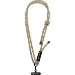 Šňůrka FORCELL F-DESIGN S10X165 crossbody pro telefon - nastavitelná délka - zeleno-růžovo-fialová