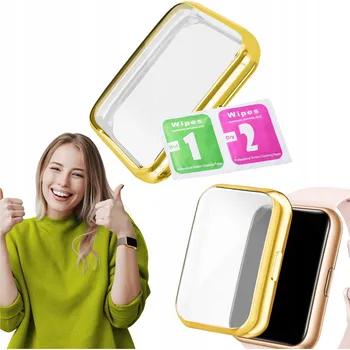 Pouzdro na mobilní telefon 2v1: Pouzdro + sklo/fólie pro chytré hodinky Huawei Watch Fit 2 pouzdro
