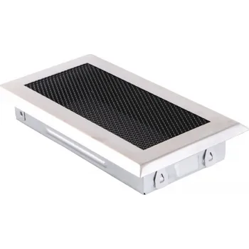 Větrací mřížka HSF Krbová mřížka 100x200 broušený chrom