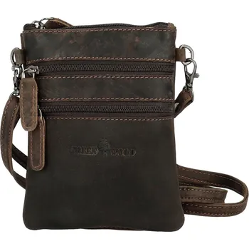 Kabelka Menší kožená crossbody GW Roseline, tmavě hnědá