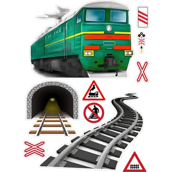 Jedlá dekorace na dort VLAKY-20 Materiál: Jedlý papír